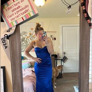 Royal blue prom dress